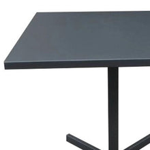 Load image into Gallery viewer, 32" Gray Square Aluminum Pedestal Base Dining Table
