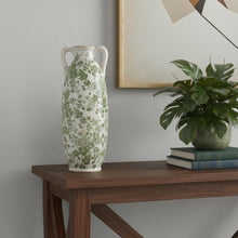 Load image into Gallery viewer, Leaf Amphora Table Vase (574227) - Green / White
