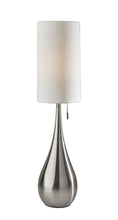 Load image into Gallery viewer, 35" Brushed Steel Metal Teardrop Table Lamp
