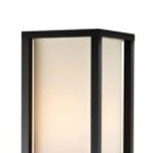Load image into Gallery viewer, 72" Black And White Solid Wood Column With White Cotton Shade
