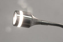 Load image into Gallery viewer, 15" Black Metal Adjustable Clip On LED Table Lamp
