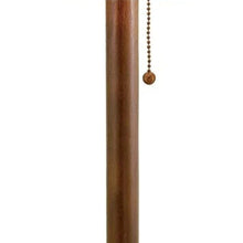 Load image into Gallery viewer, 31" Walnut Solid Wood Standard Table Lamp With Beige Shade
