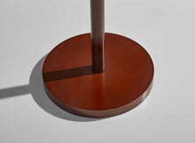 Load image into Gallery viewer, 65" Brown Solid Wood Floor Lamp With Beige Linen Drum Shade
