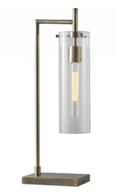 Load image into Gallery viewer, 24" Brass Novelty With Clear Cylinder Shade
