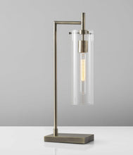 Load image into Gallery viewer, 24" Brass Novelty With Clear Cylinder Shade
