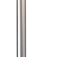 Load image into Gallery viewer, 61" Silver Two Light Floor Lamp With White Fabric Drum Shade
