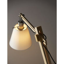 Load image into Gallery viewer, 61" Natural Solid Wood Task With White Cotton Shade
