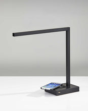 Load image into Gallery viewer, Slender Bar Black Metal Led Charging Desk Light
