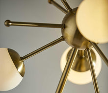 Load image into Gallery viewer, 23" Black Metal Six Light Standard Table Lamp
