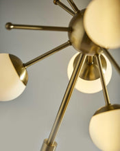 Load image into Gallery viewer, 23" Black Metal Six Light Standard Table Lamp
