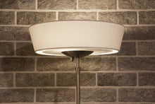 Load image into Gallery viewer, 71" Brushed Led Torchiere Floor Lamp With White Empire Shade
