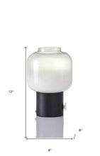 Load image into Gallery viewer, Mod Pod Black Glass Table Lamp
