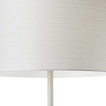 Load image into Gallery viewer, 60" White Floor Lamp With White Fabric Drum Shade
