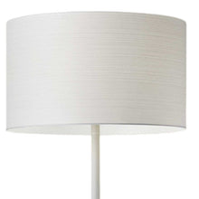 Load image into Gallery viewer, 60" White Floor Lamp With White Fabric Drum Shade
