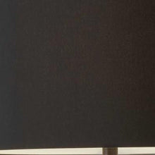 Load image into Gallery viewer, Black Metal Tripod Floor Lamp With Black Fabric Drum Shade
