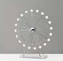 Load image into Gallery viewer, 22" Off White Metal Multi Light Bedside LED Table Lamp With Off White Globe Shade
