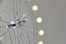 Load image into Gallery viewer, 22" Off White Metal Multi Light Bedside LED Table Lamp With Off White Globe Shade
