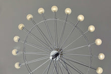 Load image into Gallery viewer, 22" Off White Metal Multi Light Bedside LED Table Lamp With Off White Globe Shade
