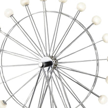Load image into Gallery viewer, 22" Off White Metal Multi Light Bedside LED Table Lamp With Off White Globe Shade
