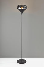 Load image into Gallery viewer, 70" Black With Black Glass Shade

