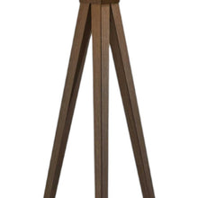 Load image into Gallery viewer, Black Metal Tripod Floor Lamp With Black Fabric Drum Shade
