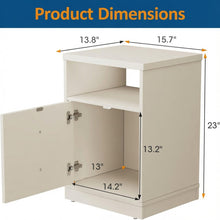 Load image into Gallery viewer, Nightstand With Door &amp; Shelf, 2 Drawer Side Table
