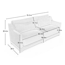 Load image into Gallery viewer, Elegant Sofa With Ergonomic Design And Lumbar Pillows
