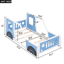 Load image into Gallery viewer, Classic Car Shaped Platform Bed With Wheels
