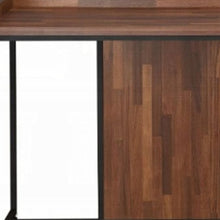 Load image into Gallery viewer, 62" Brown and Black Computer Desk
