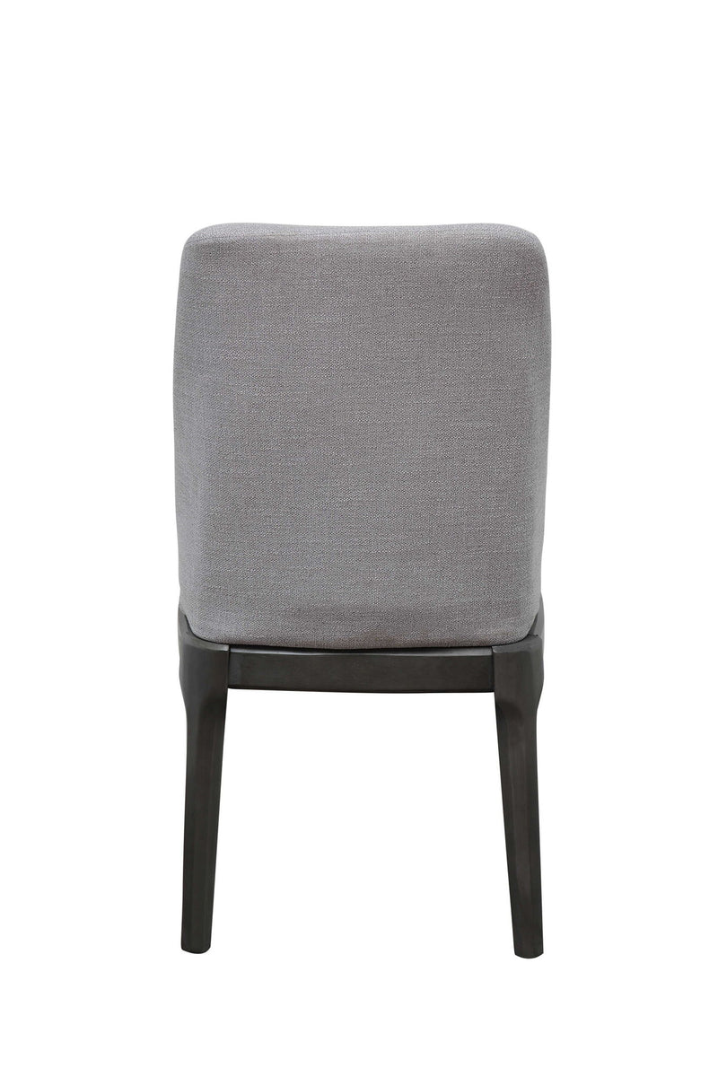 Upholstered Linen Dining Side Chairs (Set of 2) - Light Gray