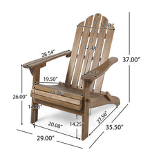 Load image into Gallery viewer, Aurascape - Outdoor Acacia Wood Foldable Adirondack Chair
