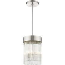 Load image into Gallery viewer, 24" Three Light Dimmable Chandelier With Shades - Nickel
