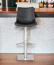 Load image into Gallery viewer, Stainless Steel Swivel Low Back Bar Height Bar Chair - Black And Silver

