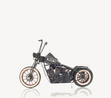 Load image into Gallery viewer, Hand Painted Model Motorcycle Tabletop Sculpture - Black
