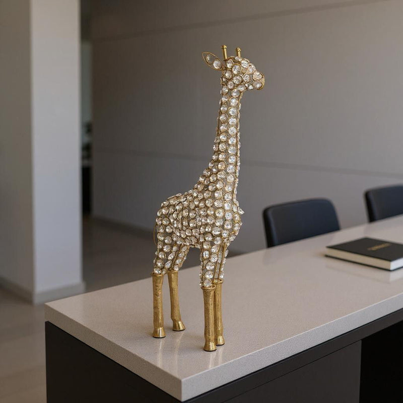 Giraffe Tabletop Sculpture - Gold