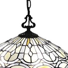 Load image into Gallery viewer, Unique Statement Two Light Glass Dimmable Ceiling Light With Shades - Black / White
