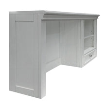 Load image into Gallery viewer, White Wood Computer Hutch With Shelf And Drawer
