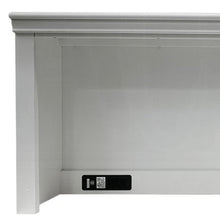 Load image into Gallery viewer, White Wood Computer Hutch With Shelf And Drawer
