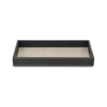 Load image into Gallery viewer, Faux Leather Serving Tray - Black
