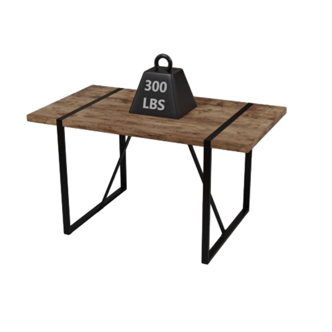 Modern Rural Industrial Dining Table, 55