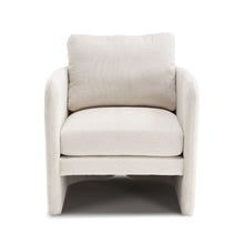 Load image into Gallery viewer, Armchair With Low Profile Curved Frame - Beige

