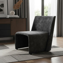 Load image into Gallery viewer, Velvet Solid Color Side Chair - Dark Gray
