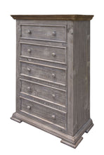 Load image into Gallery viewer, Solid Five Drawer Chest - Gray
