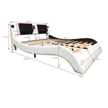 Load image into Gallery viewer, Platform Bed Frame With LED Lighting, tooth Music, Vibration Massage
