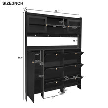 Load image into Gallery viewer, On Trend Multifunctional Tipping Bucket Shoe Cabinet With Storage Shelf &amp; 6 Flip Drawers
