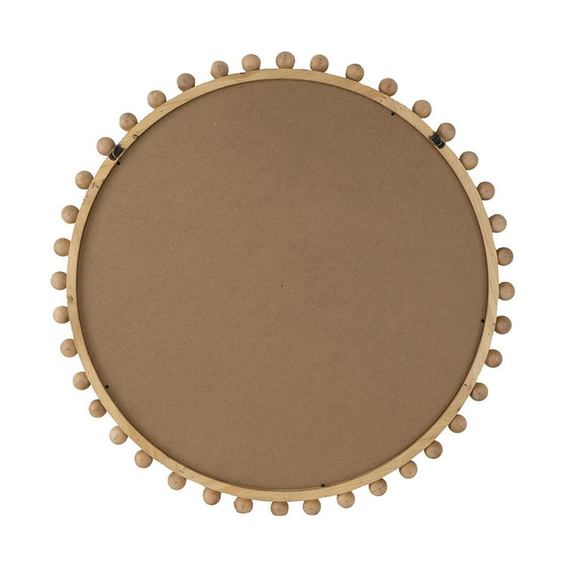 34" Abstract Framed Accent Mirror - Brown