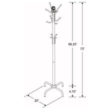 Load image into Gallery viewer, Coat Rack With 3 Tier Hooks For Entryway - Black
