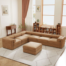 Load image into Gallery viewer, Contemporary Elegant Sofa With Storage And Ottoman
