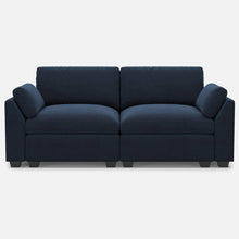Load image into Gallery viewer, Modular Loveseat - Blue / Black
