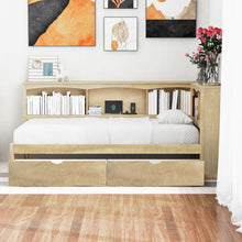 Load image into Gallery viewer, Daybed With 2 Storage Drawers, Storage Cabinets, USB Ports
